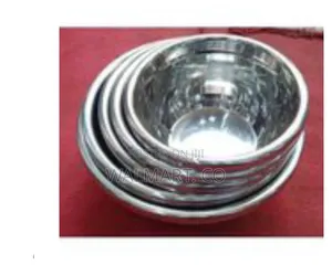Set of 5 Stainless Steel Salad Bowls
