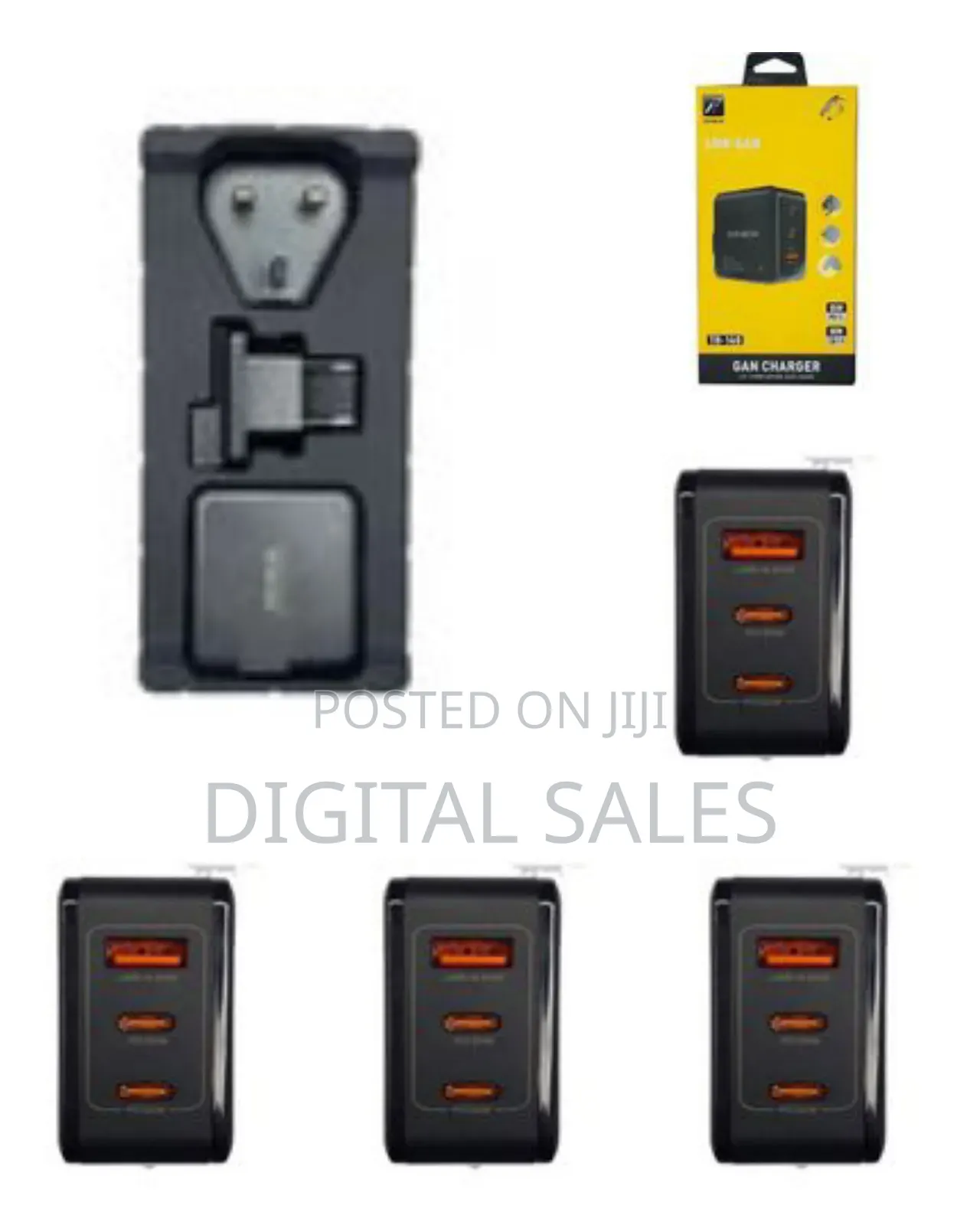 Senior Usb C Wall Charger 3-Port Gan Pd Fast Charging Dual
