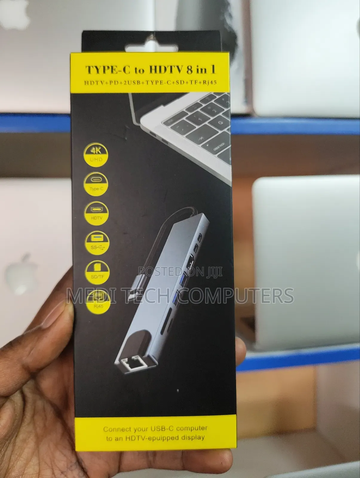 Type C to HDTV 8 in 1 Adapter