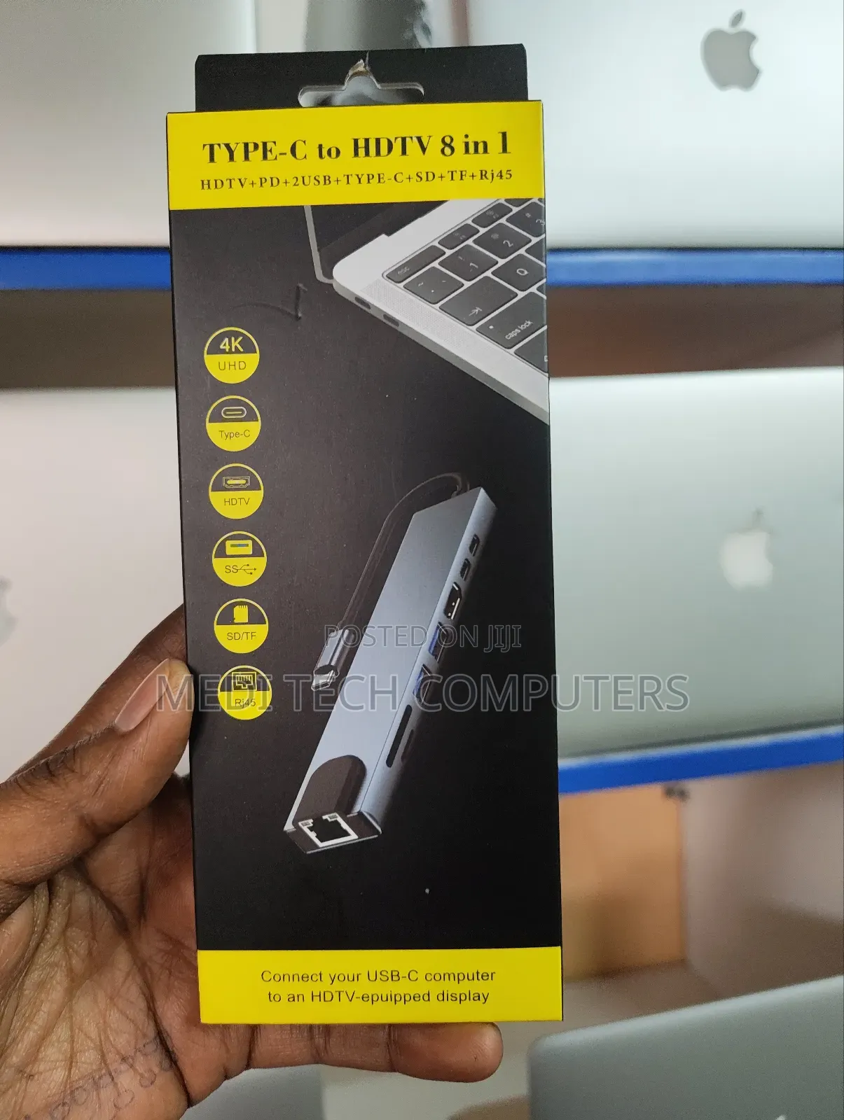 Type C to HDTV 8 in 1 Adapter