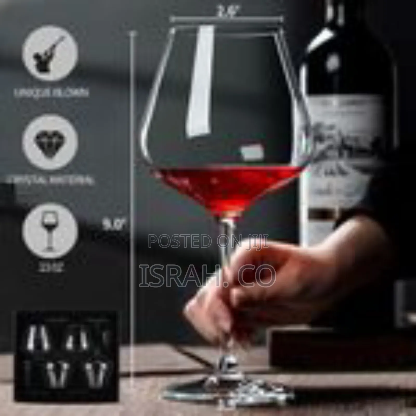 Set of 6 Holiday-Themed Wine Glass Charms