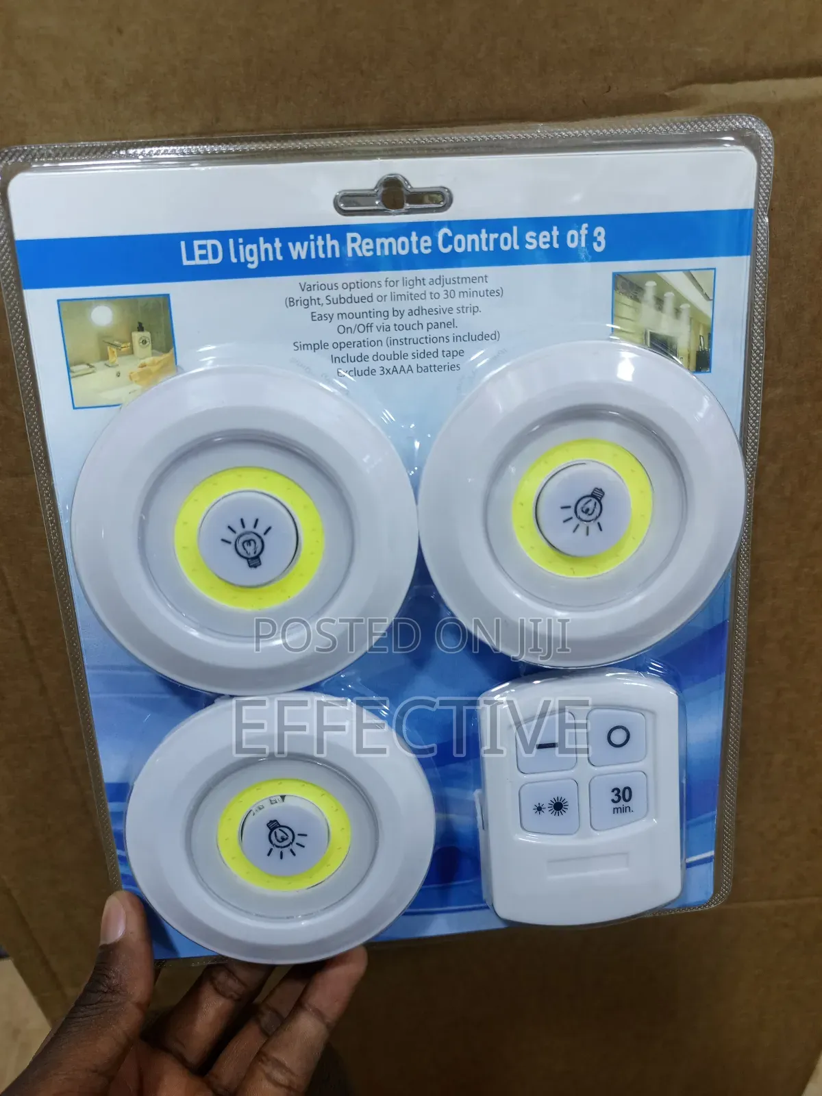 Led Puck Lights With a Remote Control.