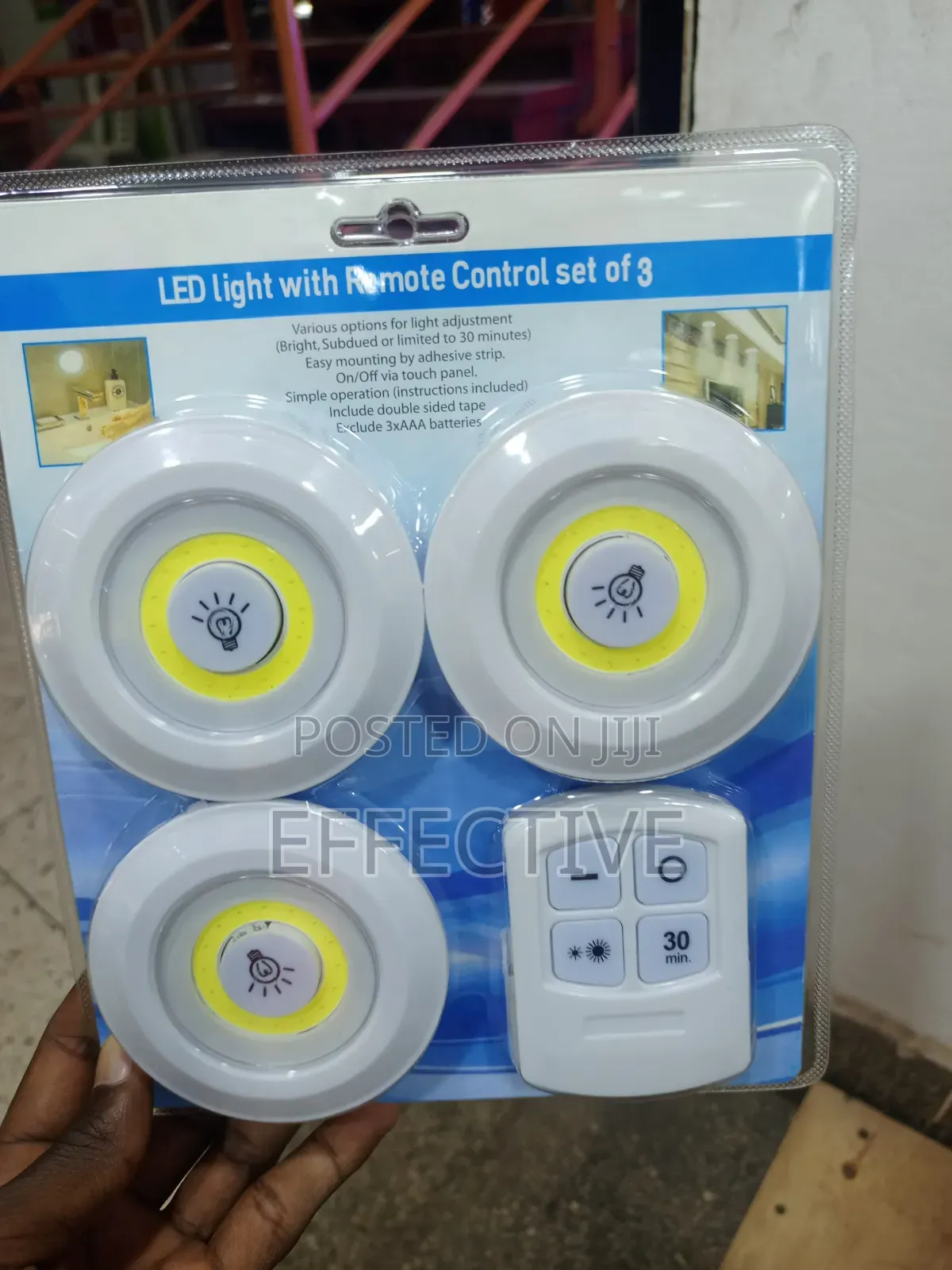Led Puck Lights With a Remote Control.