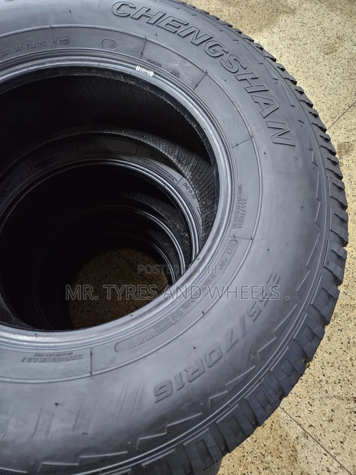 Mount Only On 16 Inch Rim Its 265 70 R16 Used But Still Gd Tires.
