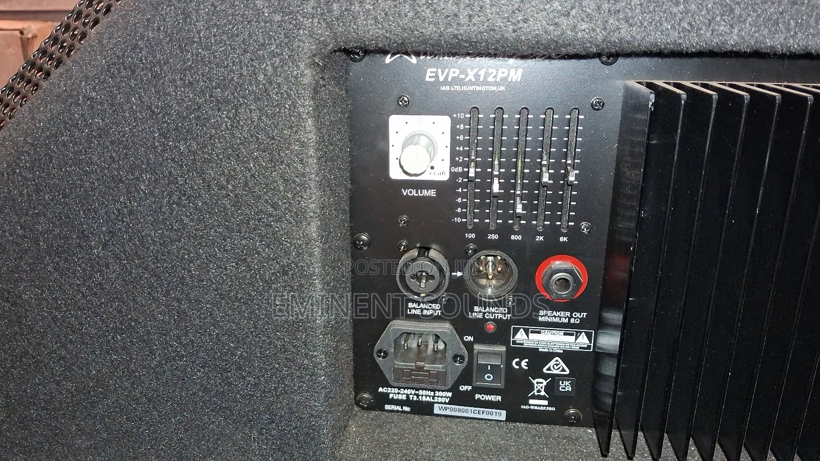 Wharfedale Stage Monitors Evpx12-Pm
