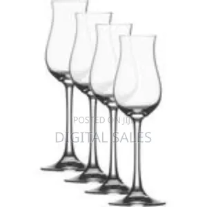 Set of 6 Elegant Stemmed Spirits Tasting Glasses