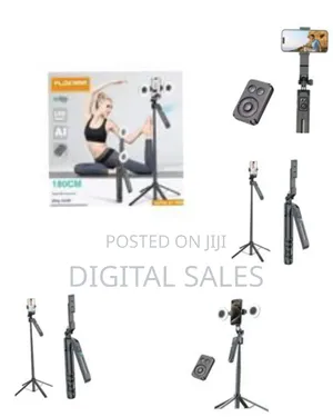 Intelligent Ai Selfie Stick Tripod With Remote - Multicolor