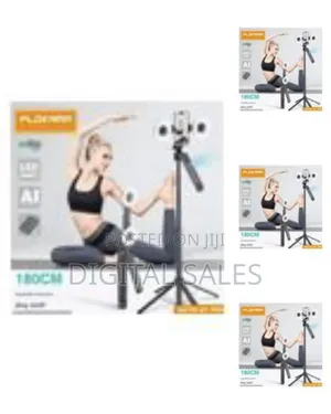 Intelligent Ai Selfie Stick Tripod With Remote - Multicolor
