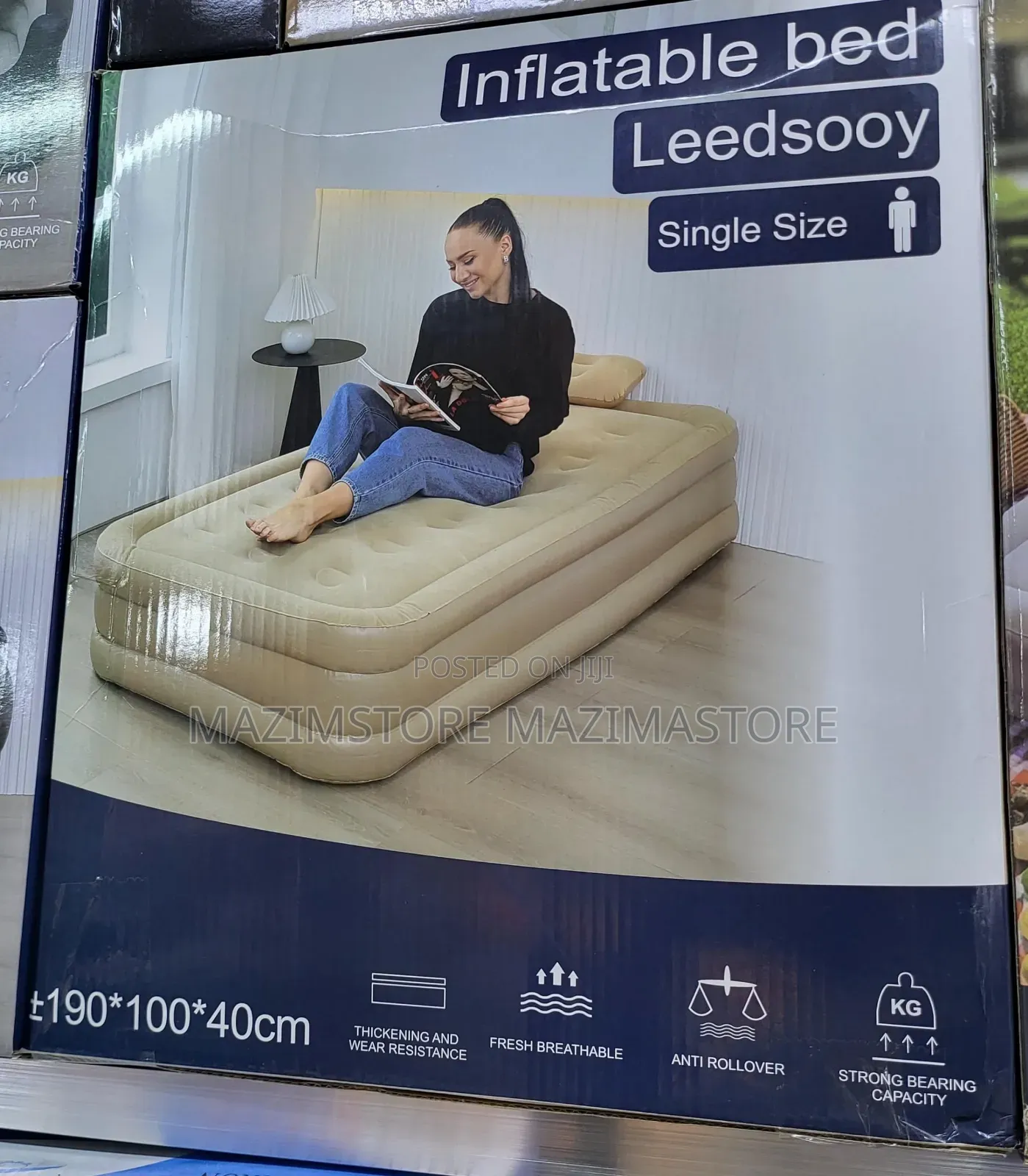 Single Inflatable Deluxe Air Mattress