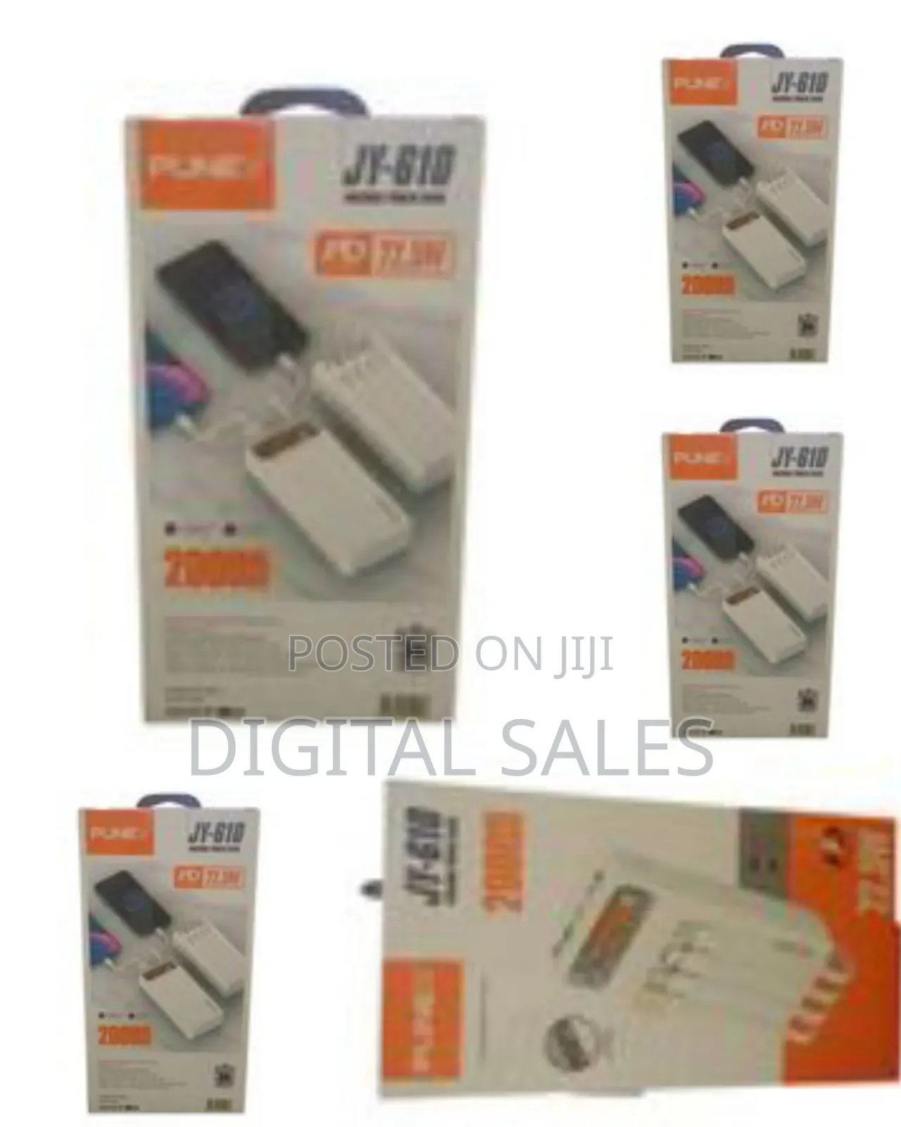 Punex Jy-610 Portable Power Bank With 4 Cables