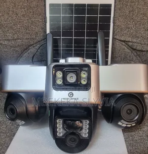 3 Lens Solar Camera All Lens Move 360 With Phone 1 Year Warranty
