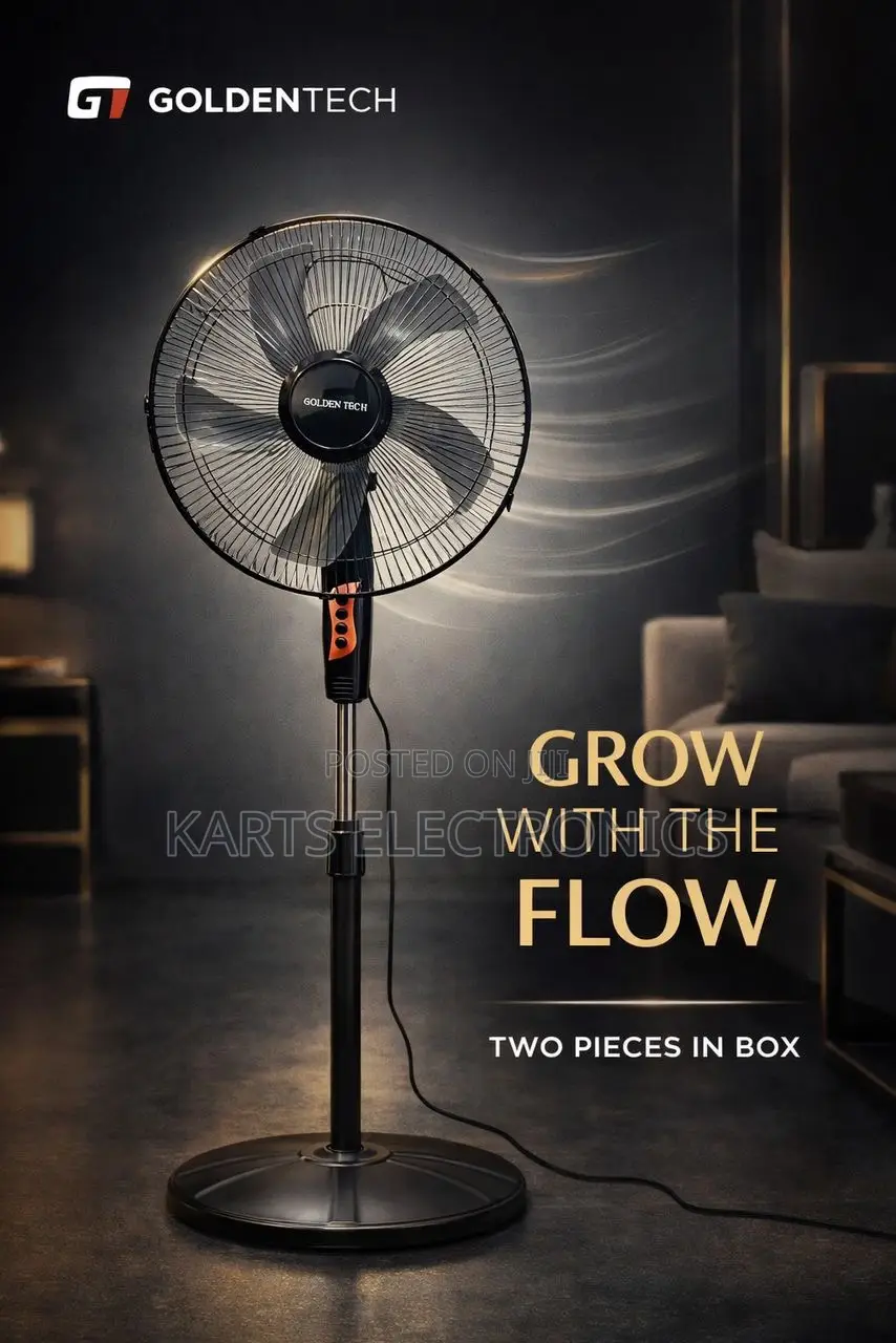 Golden Tech Stand Fan