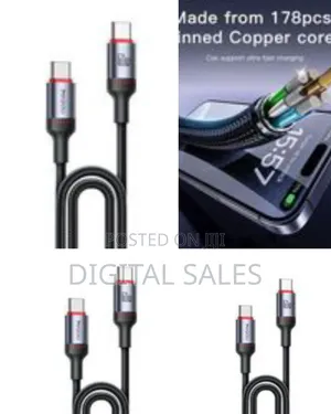Yesido Dual Type-C Usb-C to Usb-C 3.5a 60w Fast Charging Cable