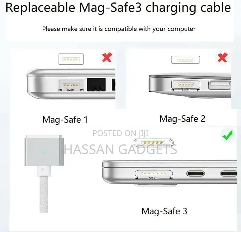 60w Usb _C to Magnetic 3 Cable