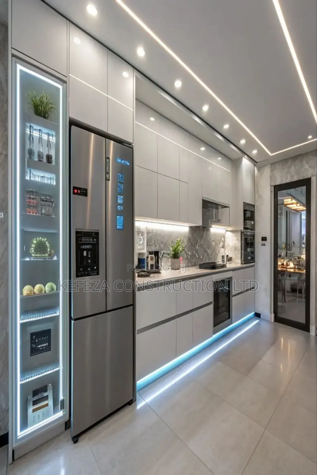 Strip Lighted Kitchens and High Tetch Appliances