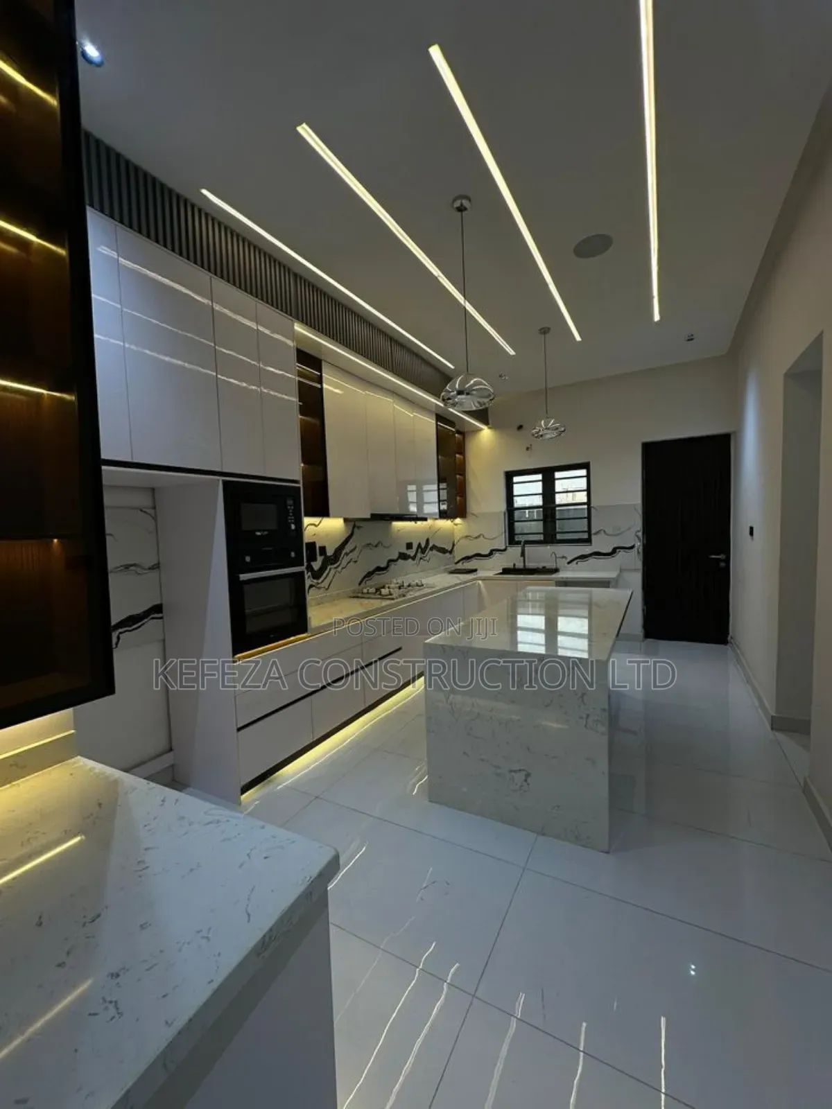 Modified Kitchen Space (Kitchencabinetsnd Gypsum Ceiling Design)