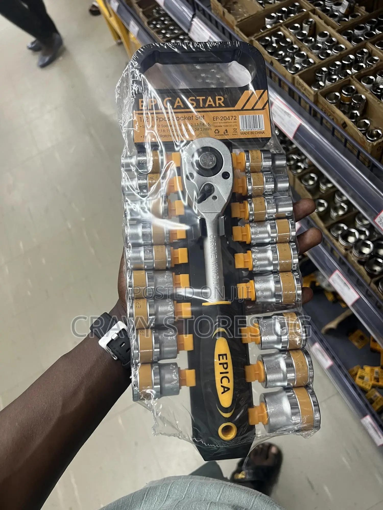 19 Pieces Frame Socket With All Sizes Spanner