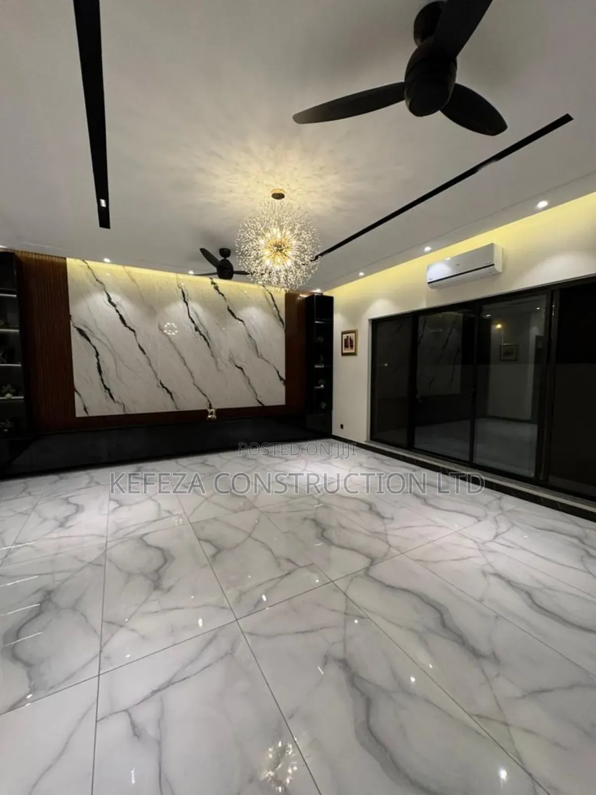 Blank and White (Ceiling and Tv Unit)