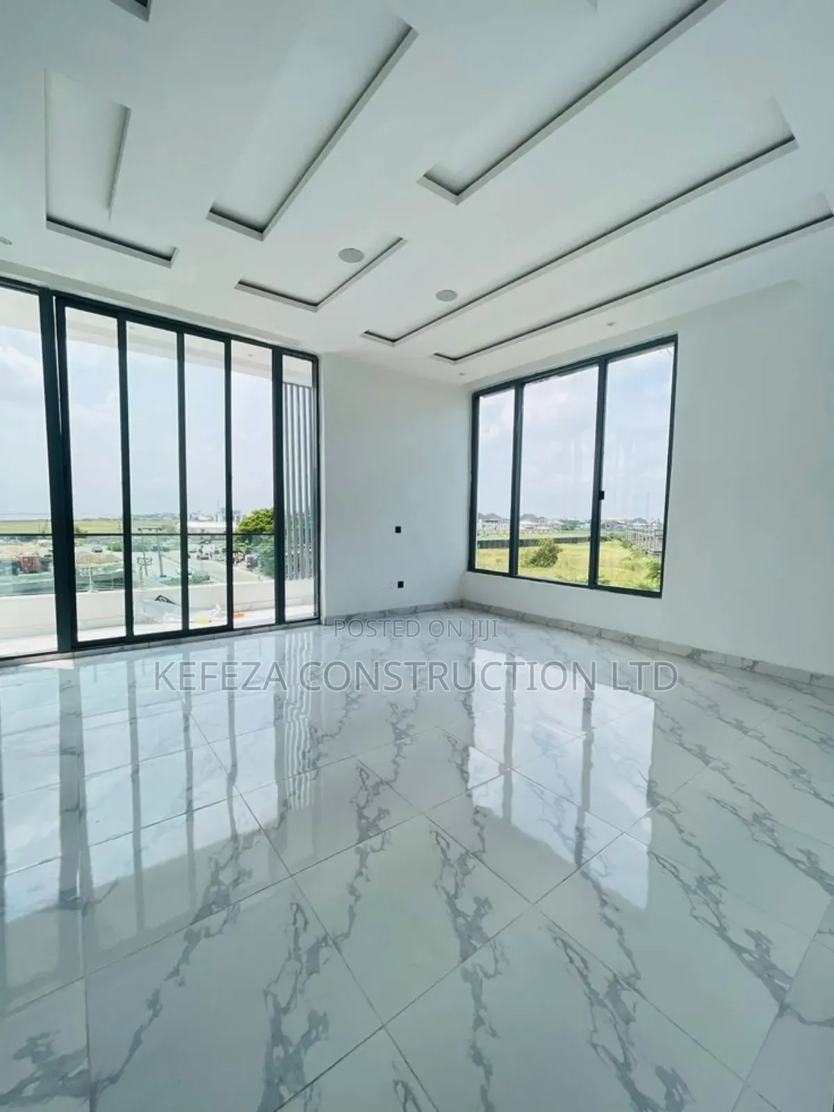 Gypsum, Tilling , Painting and Aluminium. In Gayaza Site