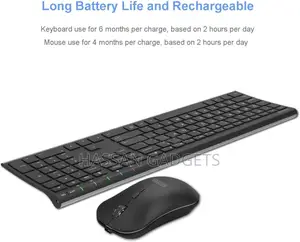 Wireless Keyboard and Mouse Combo