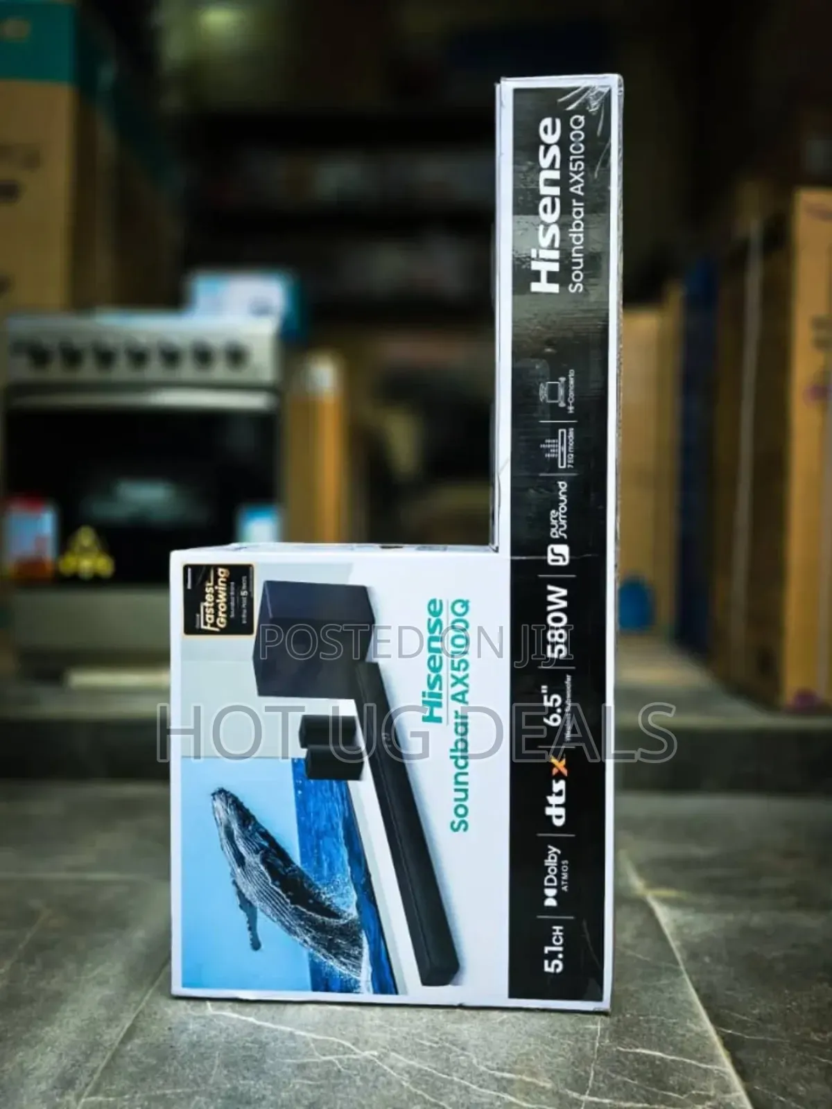 Hisense 5.1 Ch 580w Soundbar / Sound Bar With Dolby Atmos Ax5100q