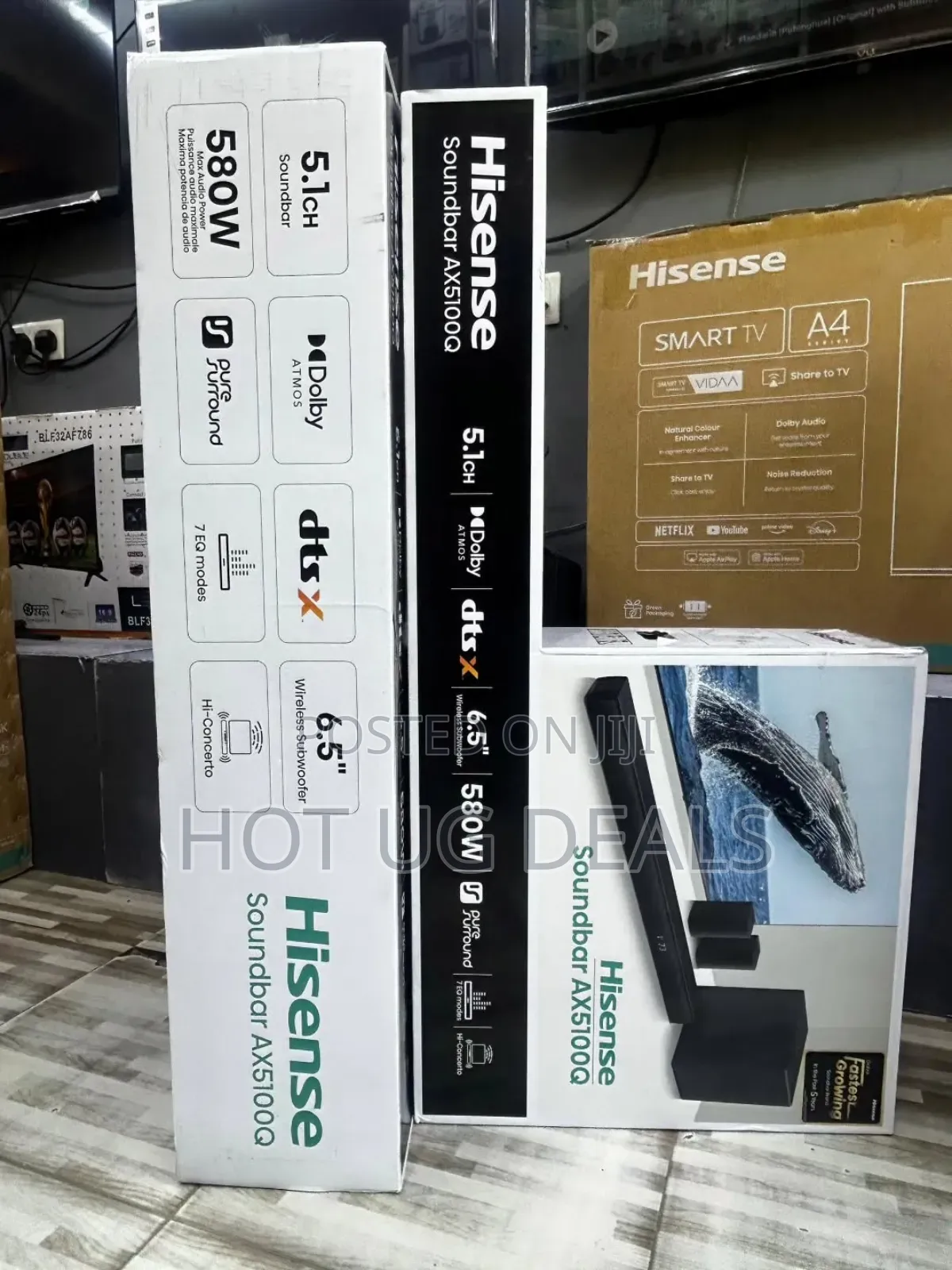 Hisense 5.1 Ch 580w Soundbar / Sound Bar With Dolby Atmos Ax5100q