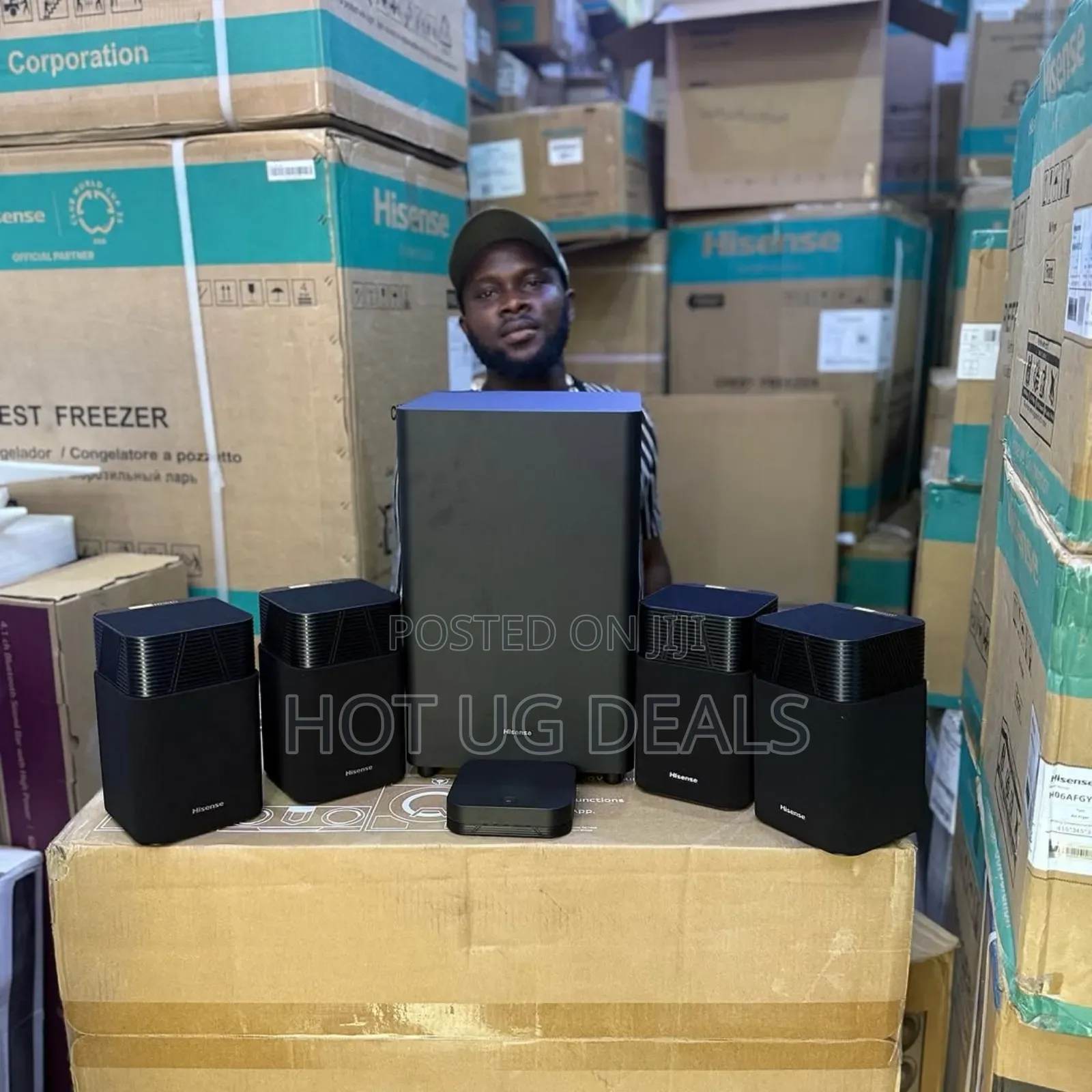 720w Hisense Ht Saturn, 4.1.2ch Sound Bar With Wireless Subwoofer