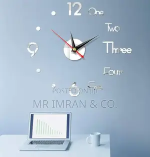 3d Diy Acrylic Wall Clock