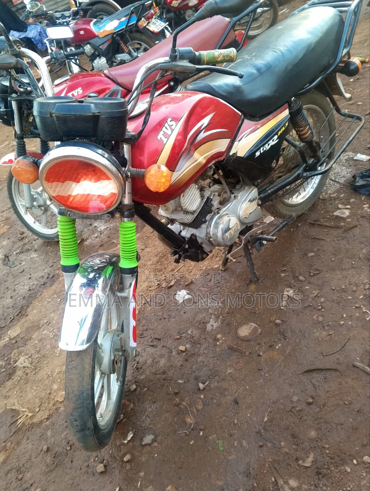 TVS XL 100 2018 Red
