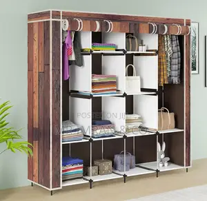 4 Columns Closet Organizer Portable Wardrobe