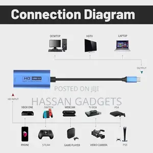 Video Capture Card Usb 3.0 Hdmi to Usb-C