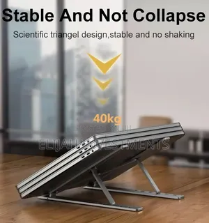 Portable, Adjustable, and Foldable Aluminum Laptop Stand.