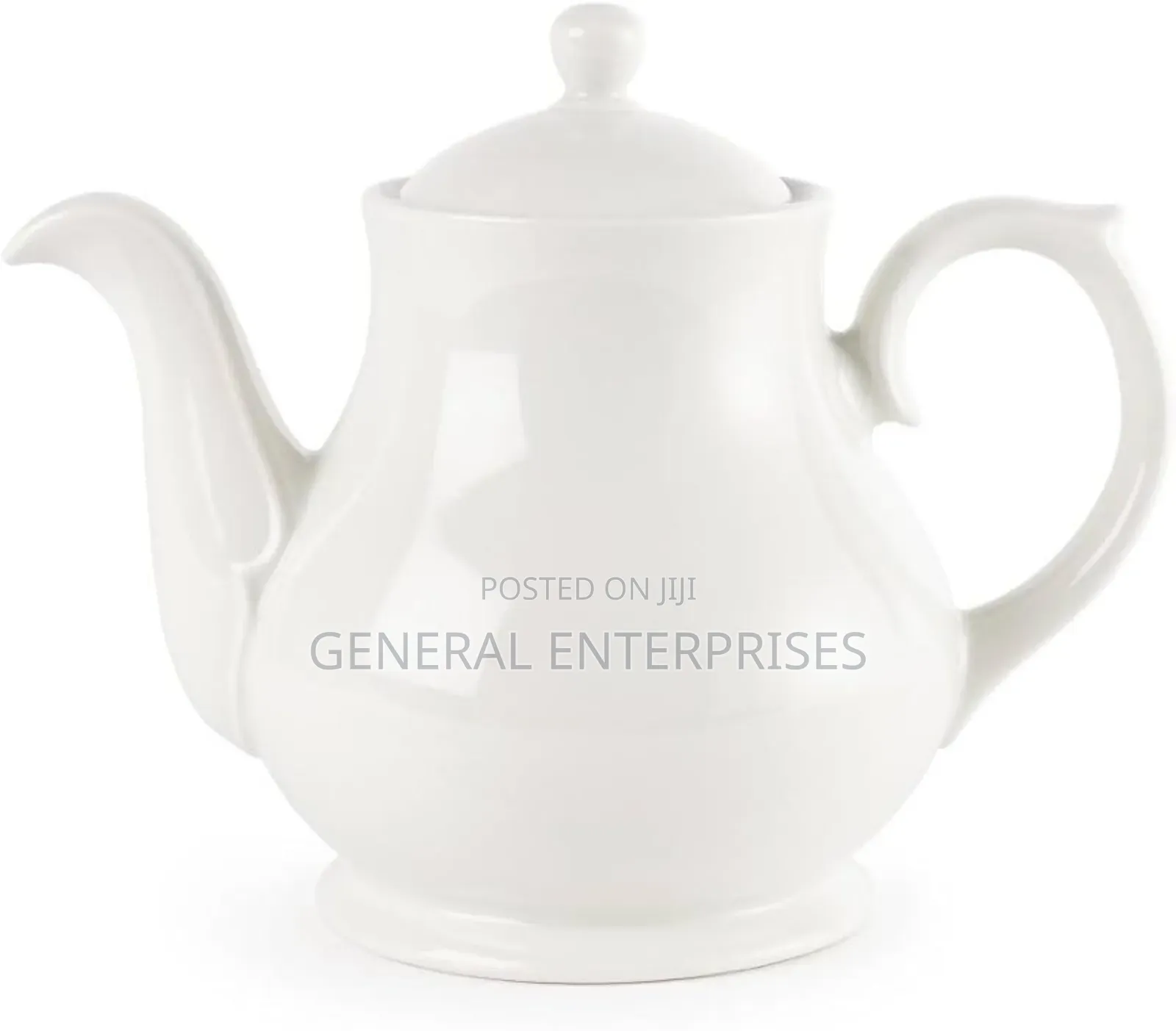 White Ceramic Teapot