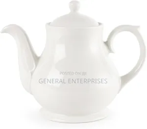 White Ceramic Teapot