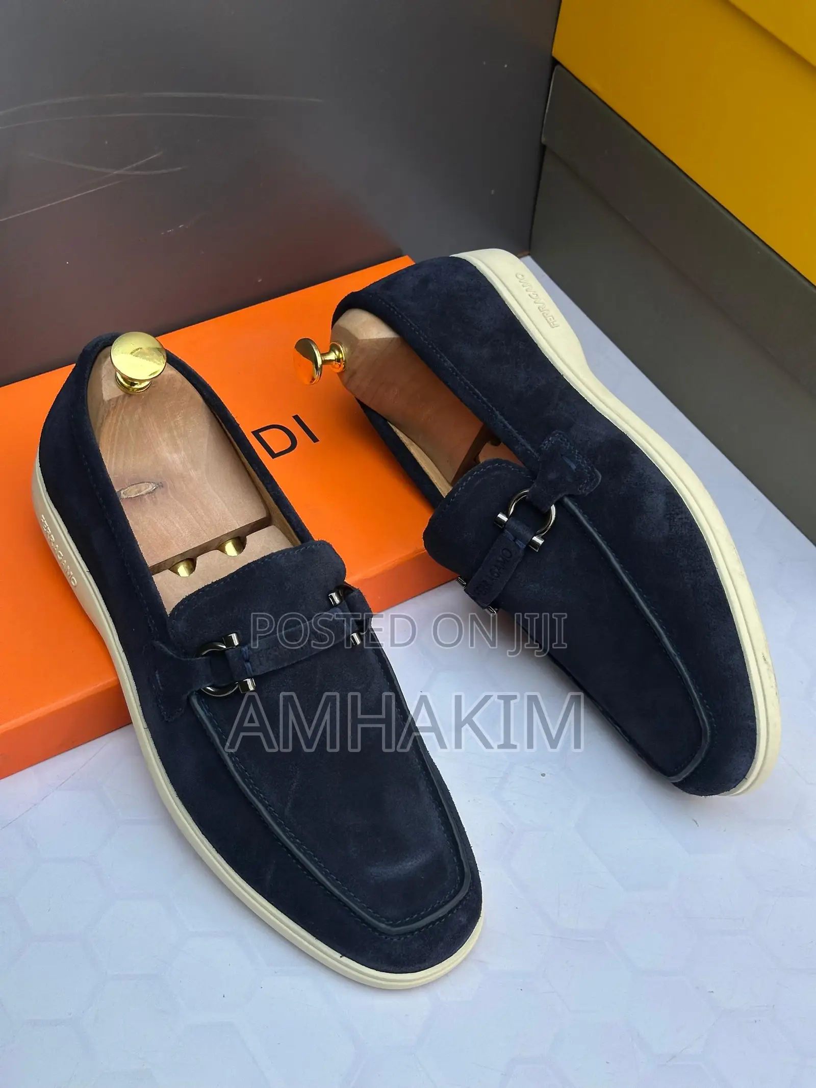 New Classic Salvatore Ferragamo Summer Walk Suede Loafers In Stock