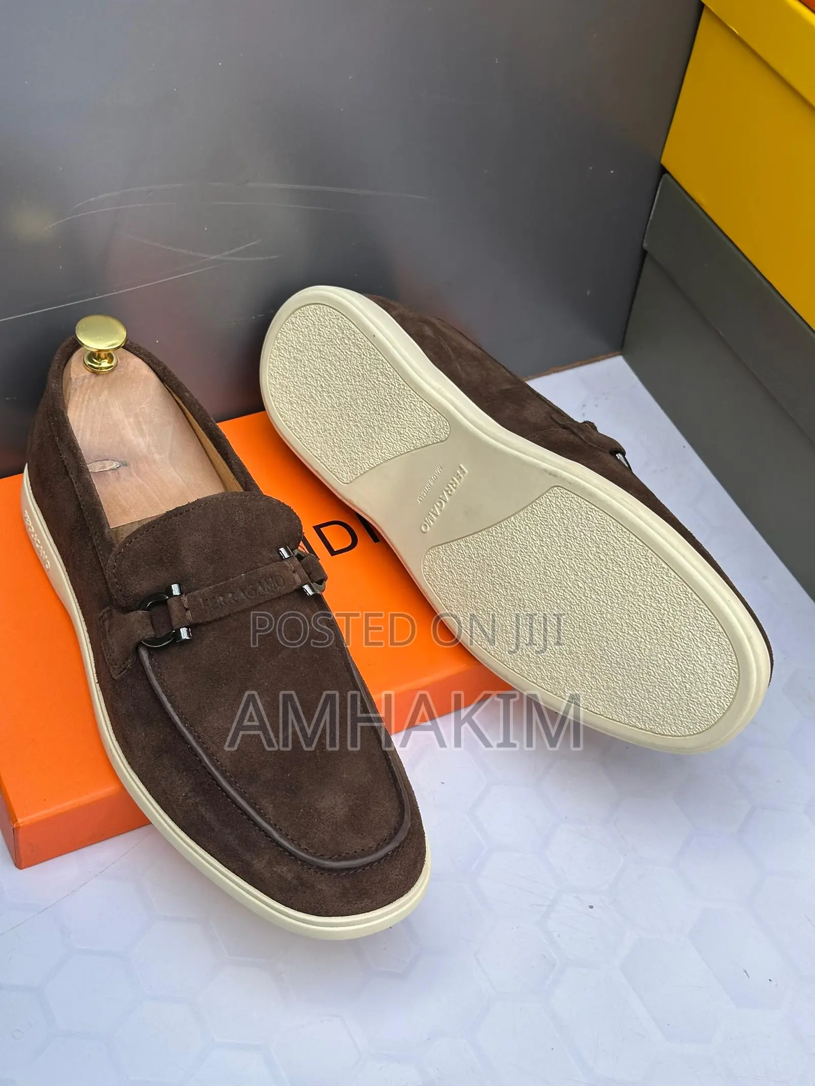 New Classic Salvatore Ferragamo Summer Walk Suede Loafers In Stock