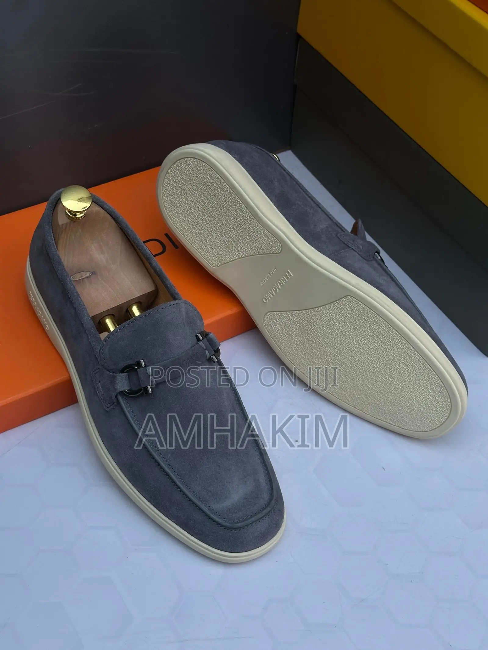 New Classic Salvatore Ferragamo Summer Walk Suede Loafers In Stock