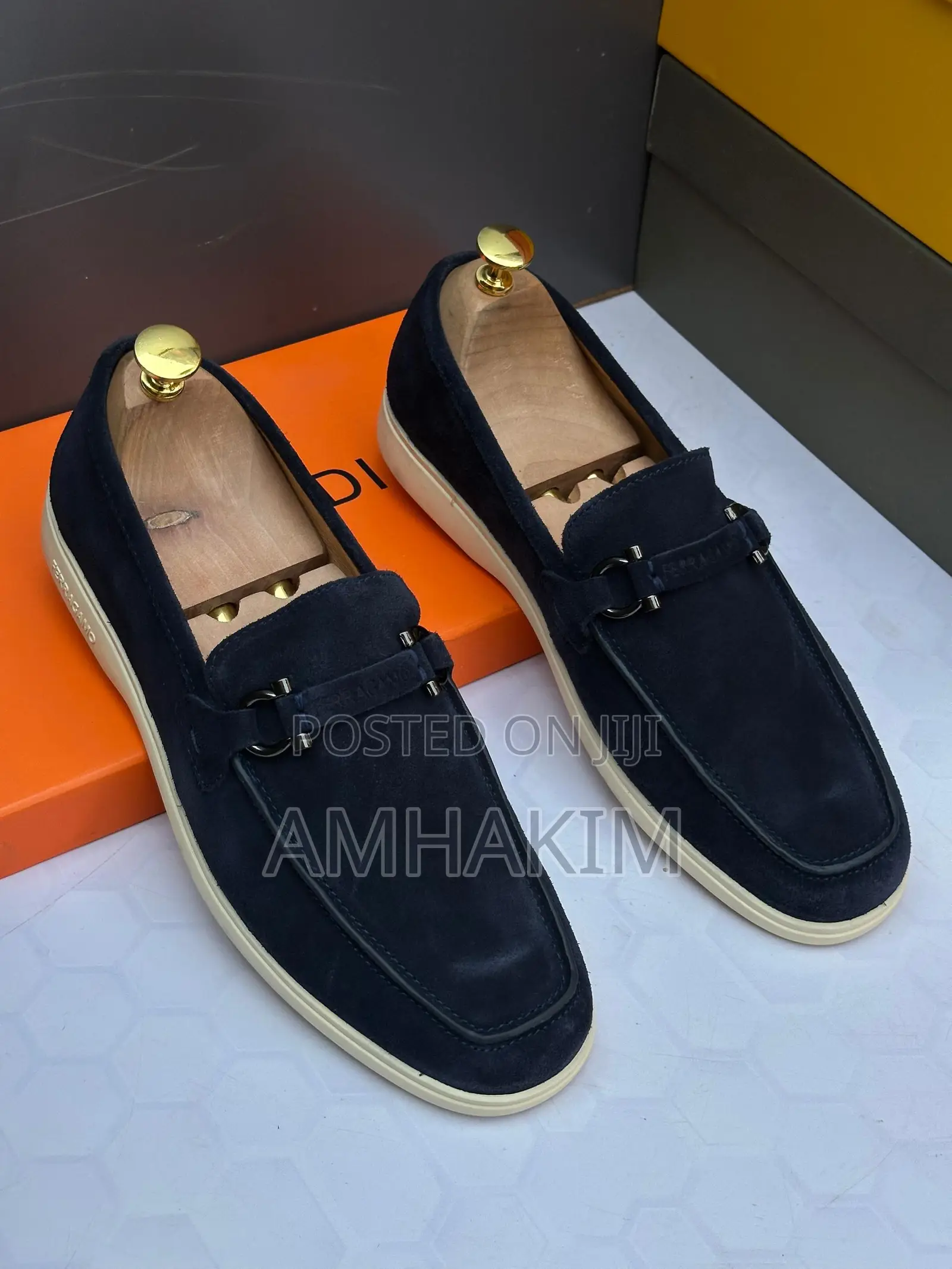 New Classic Salvatore Ferragamo Summer Walk Suede Loafers In Stock