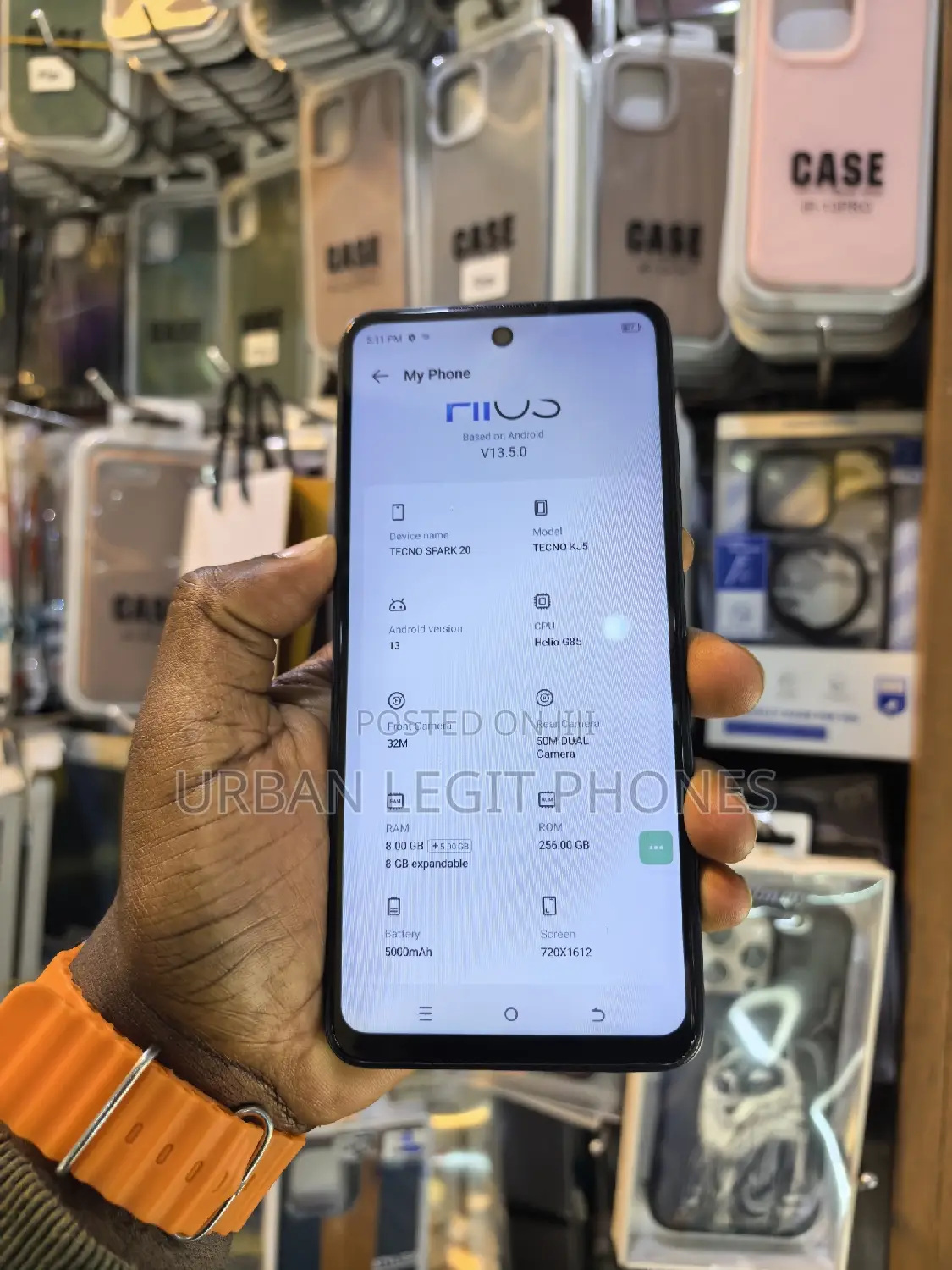 Tecno Spark 20 256 GB Black