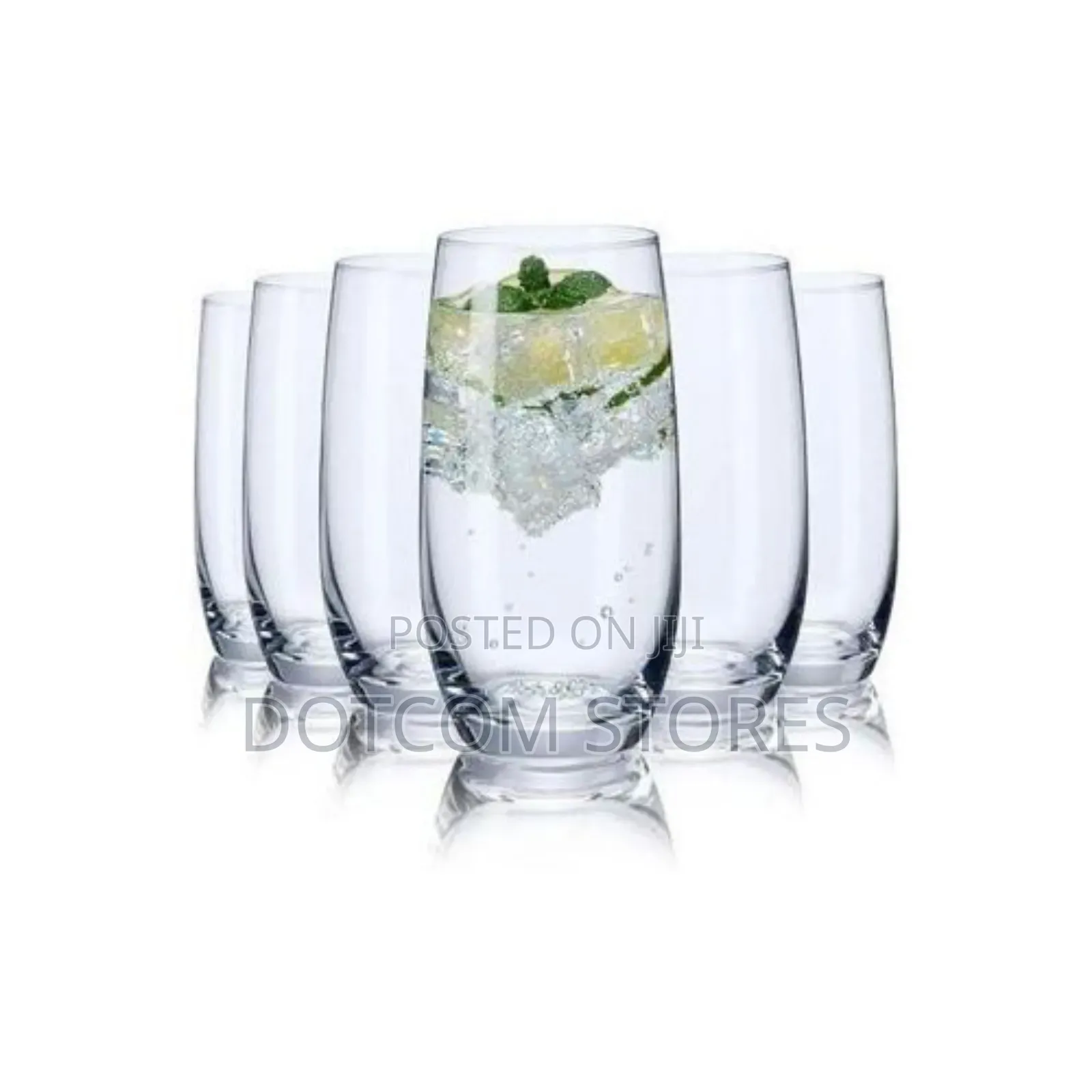 6pcs of Glasses for Juice and Beer -Transparent