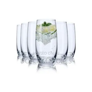 6pcs of Glasses for Juice and Beer -Transparent