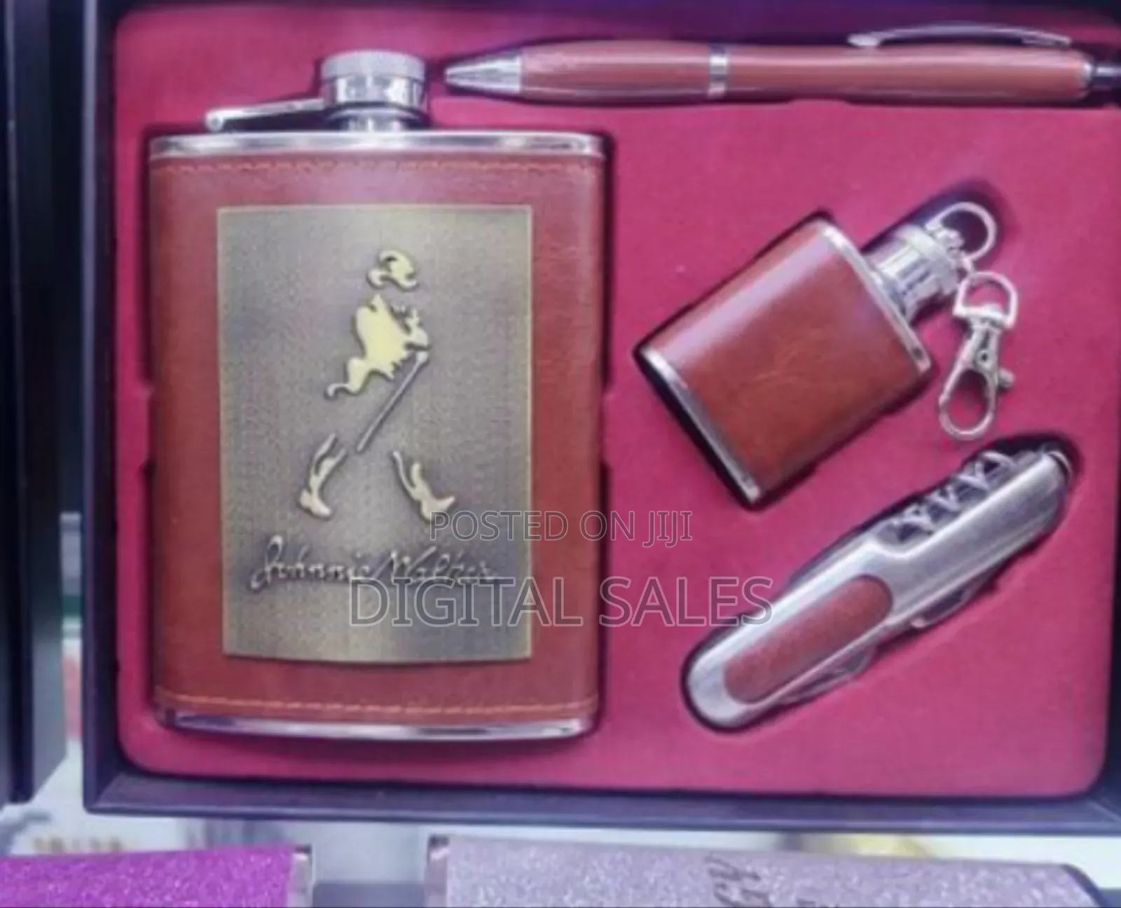 Premium Hip Flask and Accessory Gift Set