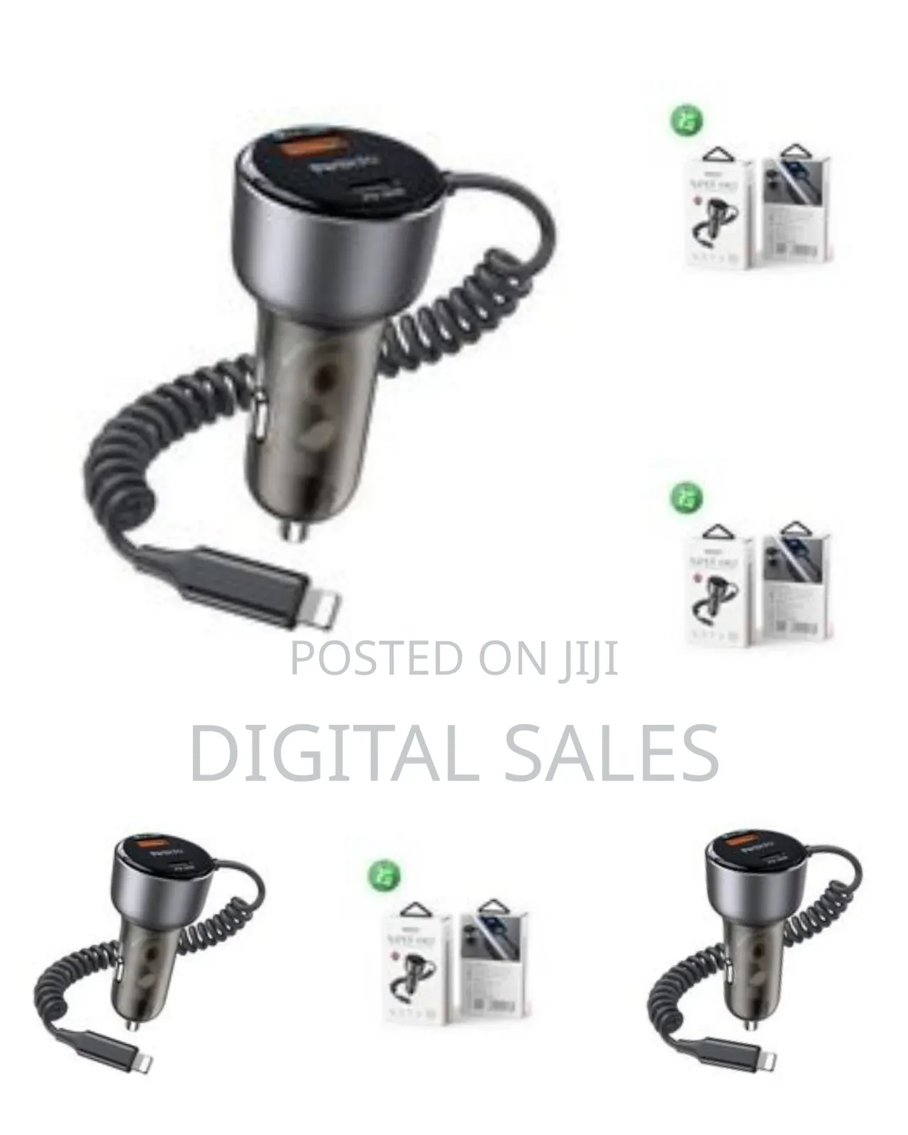 Yesido Y57 50w Cell Phone Super Fast Car Charger - Multicolor