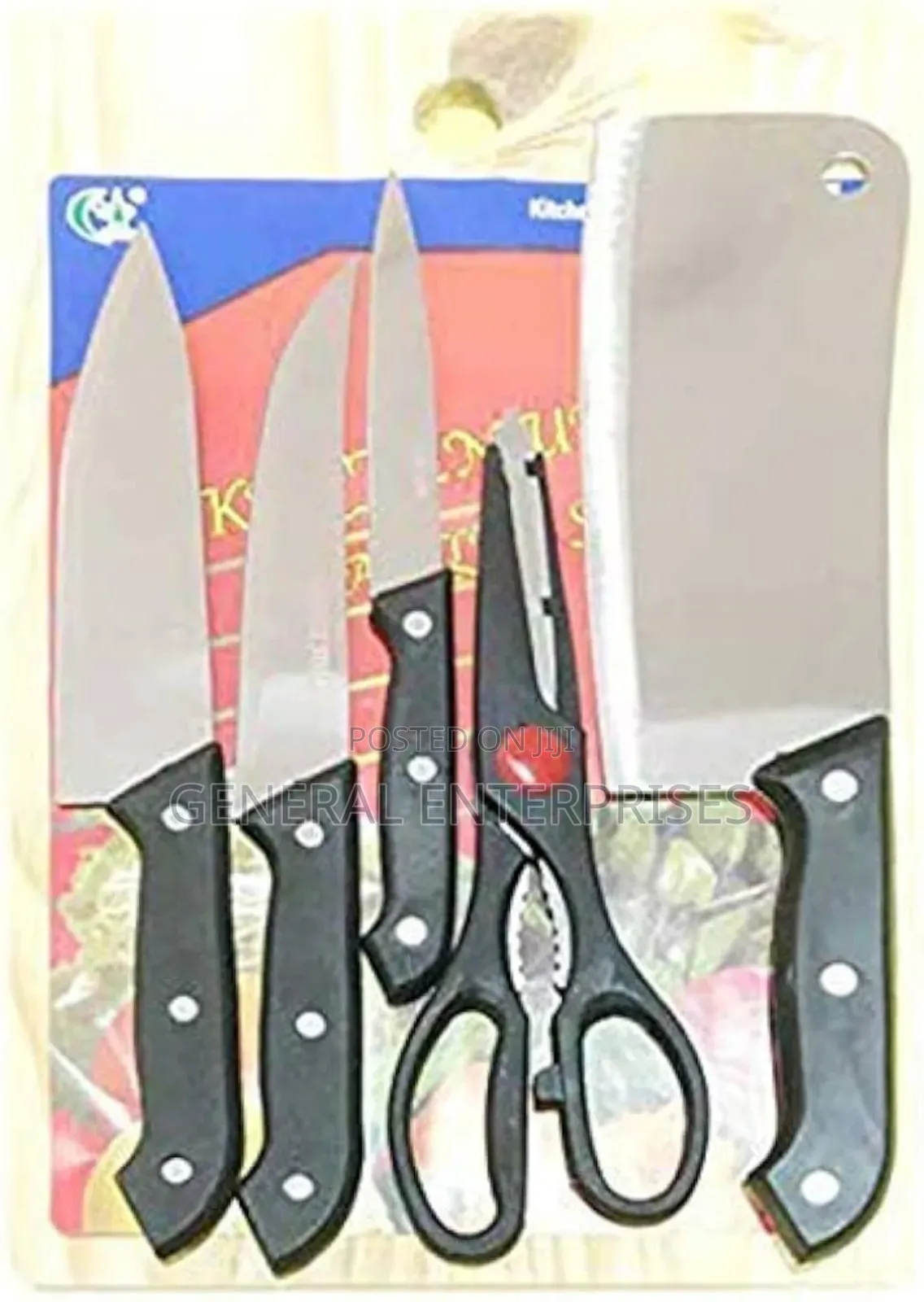 6 Piece Kitchen Knife Set