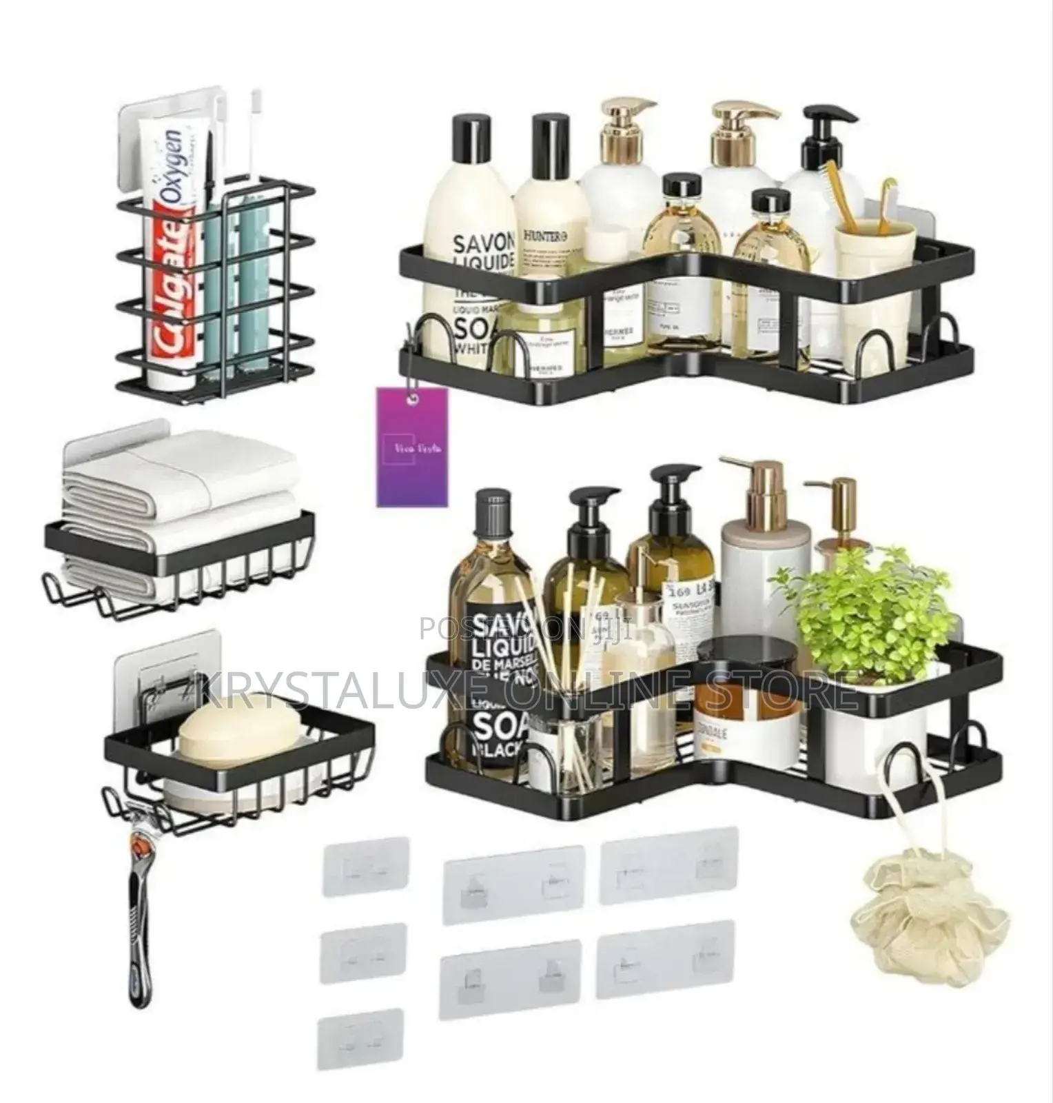 Shower Caddy/Bathroom Organiser 5psc
