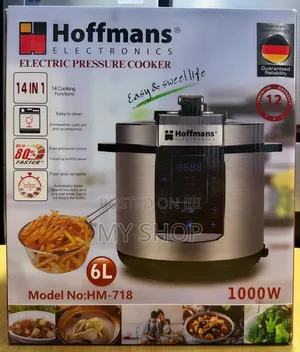 Electric Pressure Cooker With a Steamer and a Chips Fryer- Hoffman