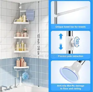 Corner Shower Caddy,Tension Pole