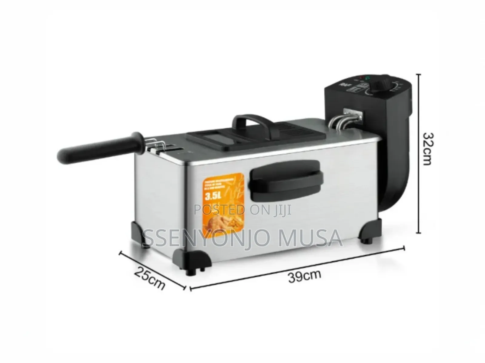 Raf 3.5l Single Electric Deep Fryer | Stainless Steel