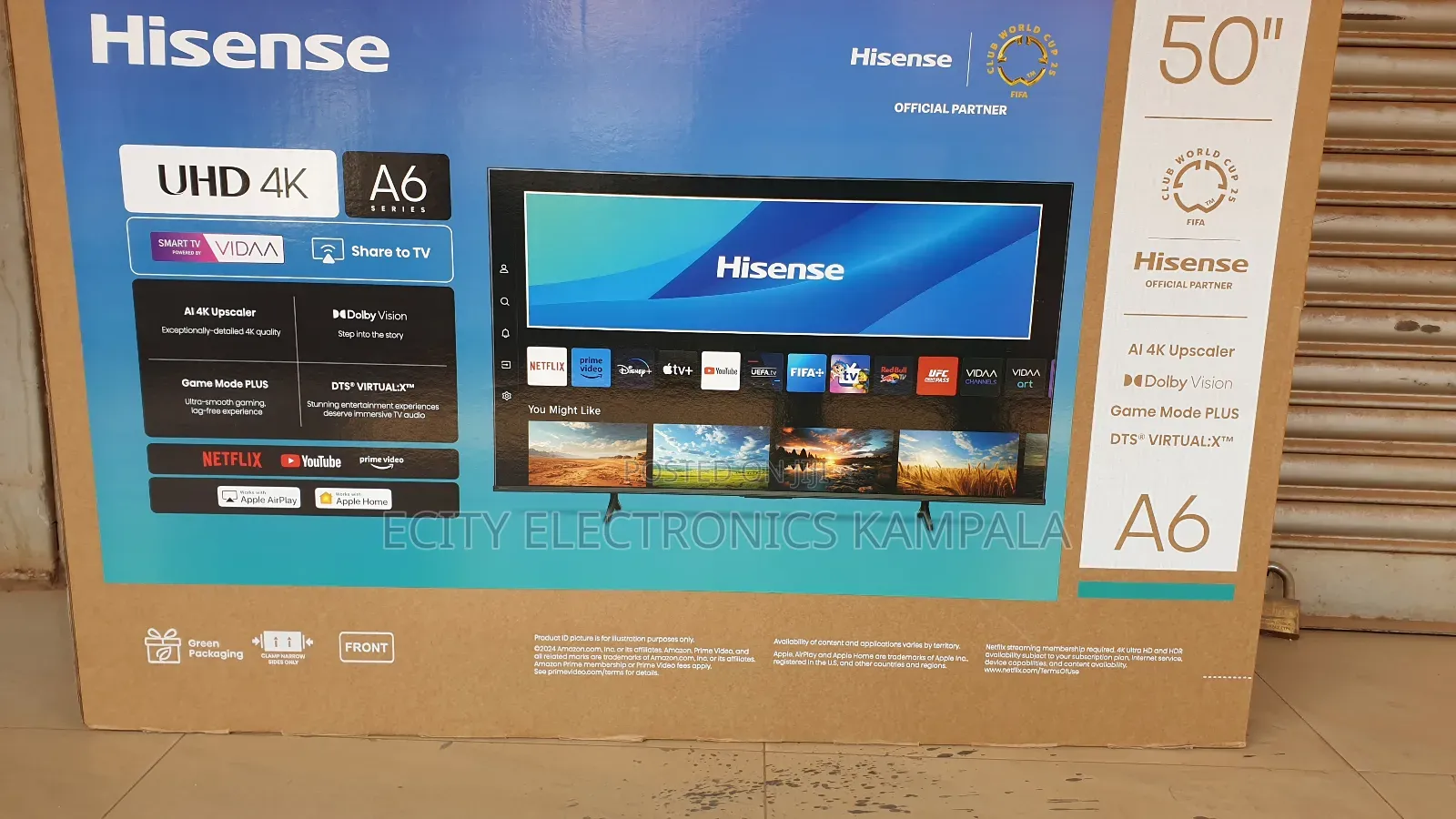 50" Boxed Hisense Smart Tv