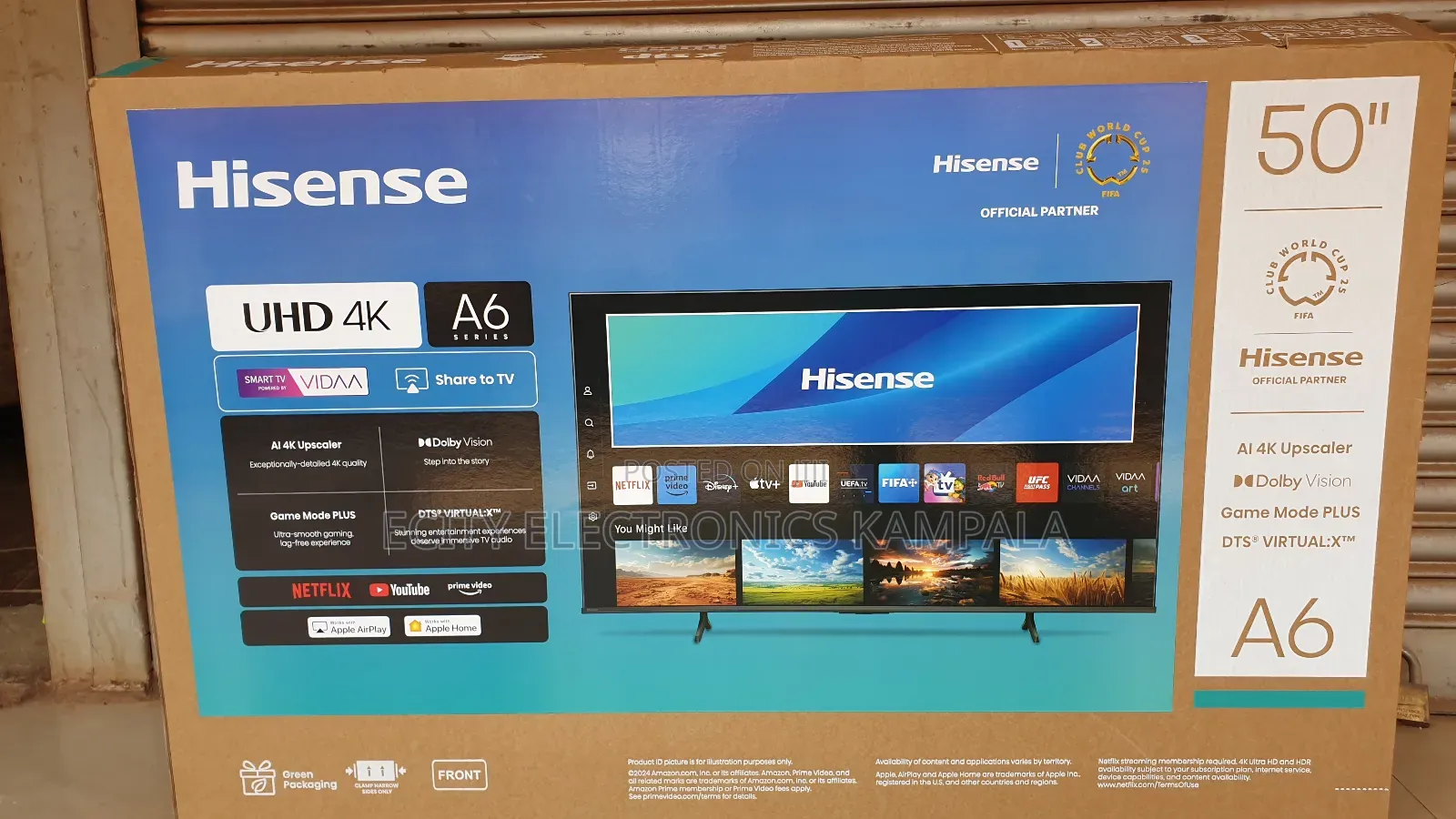 Hisense Flat Screen Tv 50" Boxed